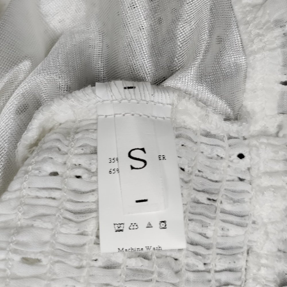 White Crop Top - Picture 6 of 7